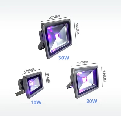 lumière noire ultra-violette 365nm de 20W 30W pour la décoration de Halloween aucun ozone