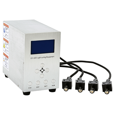 Système de photopolymérisation par LED UV multi-canaux 4 canaux 365 nm 395 nm polymérisation simultanée pour adhésifs de petites pièces