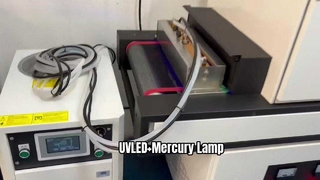 Une lampe UVLED + deux lampes au mercure